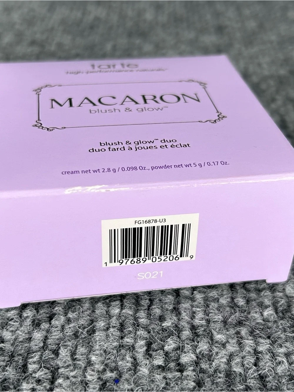tarte MACARON Blush & Glow Duo Strawberry Bliss Radiant HA .98 oz New In Box
